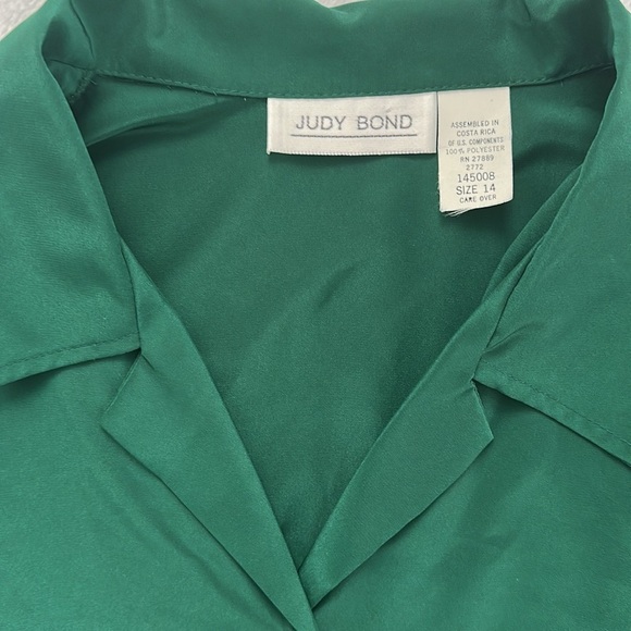 VTG Judy Bond Womens Relaxed Fit Button Up Old Money Office Clean Girl Blouse 14 - Picture 5 of 10